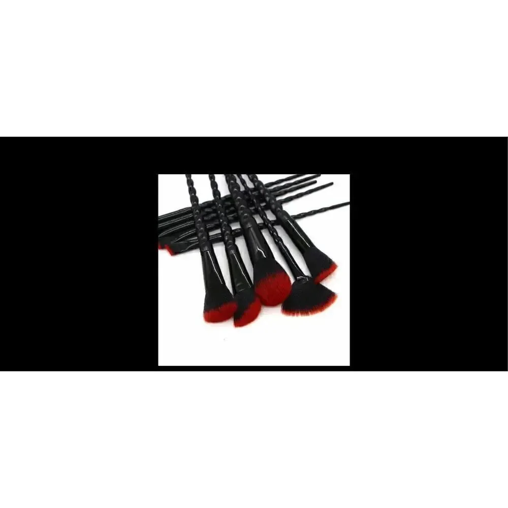 Goth Beautiful Ten piece, goth make up brush set AND Eye ￼￼stencil kit .!!!!!